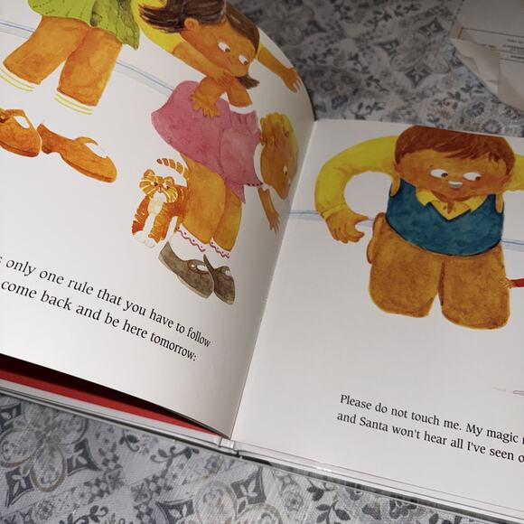 Vtg CCA & B Elf on a Shelf Boy 12 In Doll Brown Hair Blue Eyes With Book In Box - Picture 9 of 13